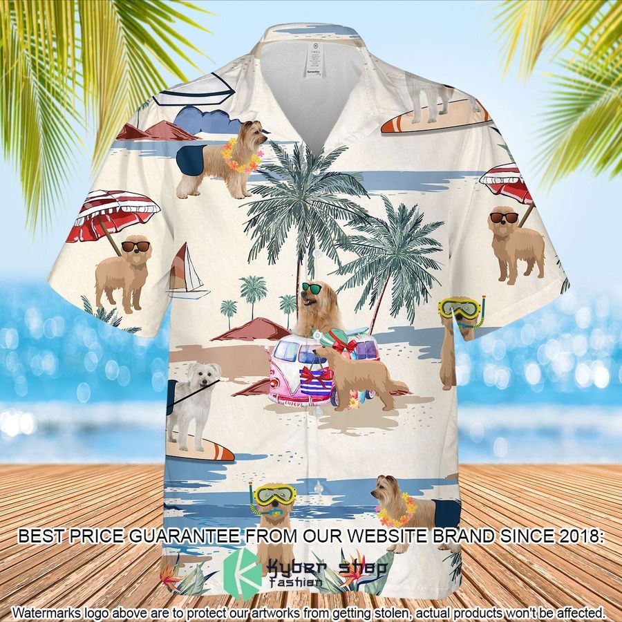 Pyrenean Shepherd Summer Beach Hawaiian Shirt