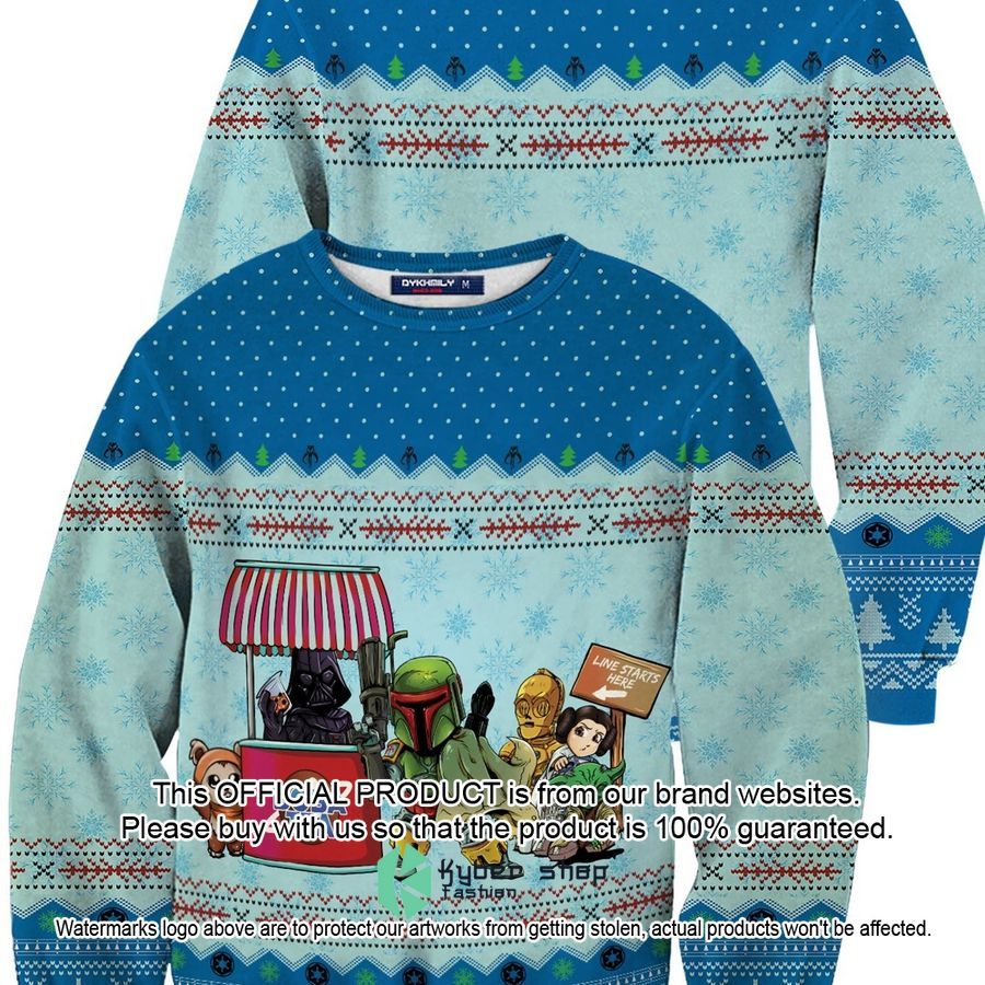 Queue for BobaTea Ugly Sweater