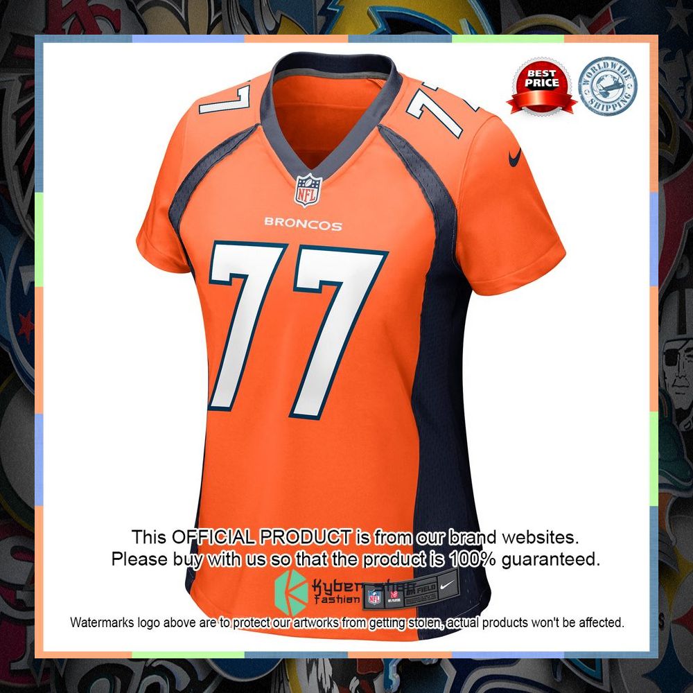 Quinn Meinerz Denver Broncos Women's Orange Football Jersey 6 Quinn Meinerz Denver Broncos Women's Orange Football Jersey word3