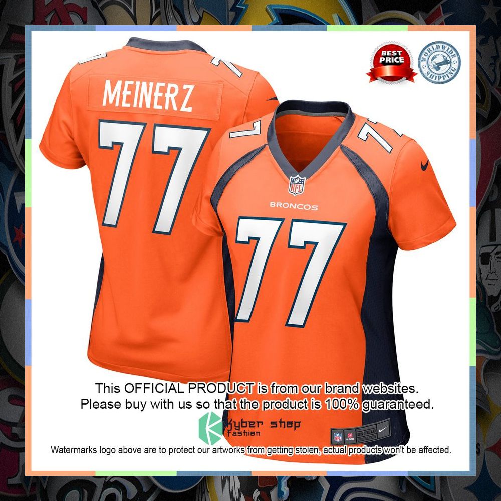 Quinn Meinerz Denver Broncos Women's Orange Football Jersey 8 Quinn Meinerz Denver Broncos Women's Orange Football Jersey word3