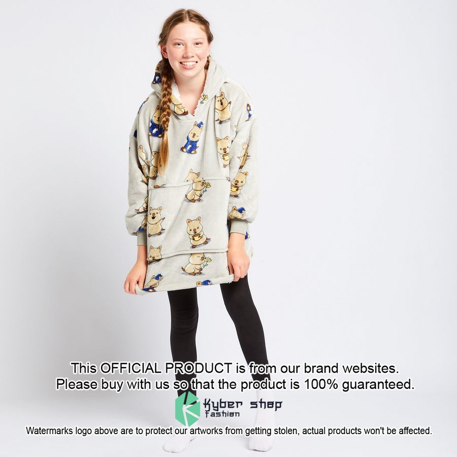 Quokka Kids Oodie Blanket Hoodie word1