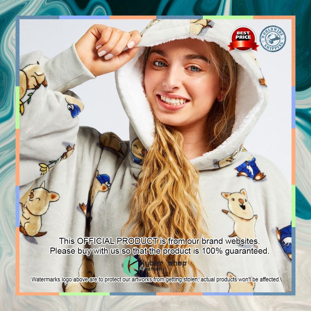 Quokka Oodie Blanket Hoodie 9 Quokka Oodie Blanket Hoodie word3