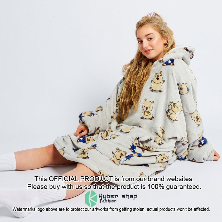 Quokka Oodie Blanket Hoodie 5 Quokka Oodie Blanket Hoodie word3