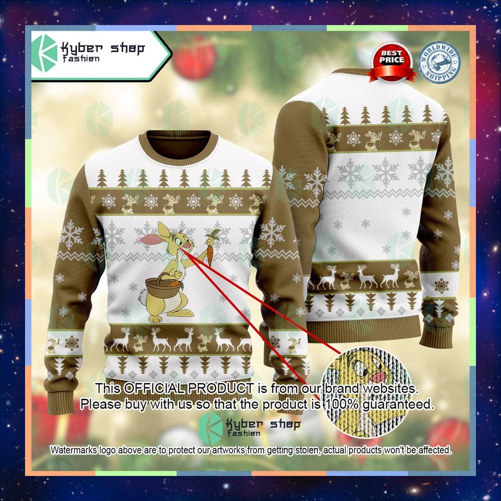 Rabbit (Winnie the Pooh) The New Adventures of Winnie the Pooh Ugly Sweater 6 Rabbit (Winnie the Pooh) The New Adventures of Winnie the Pooh Ugly Sweater word1