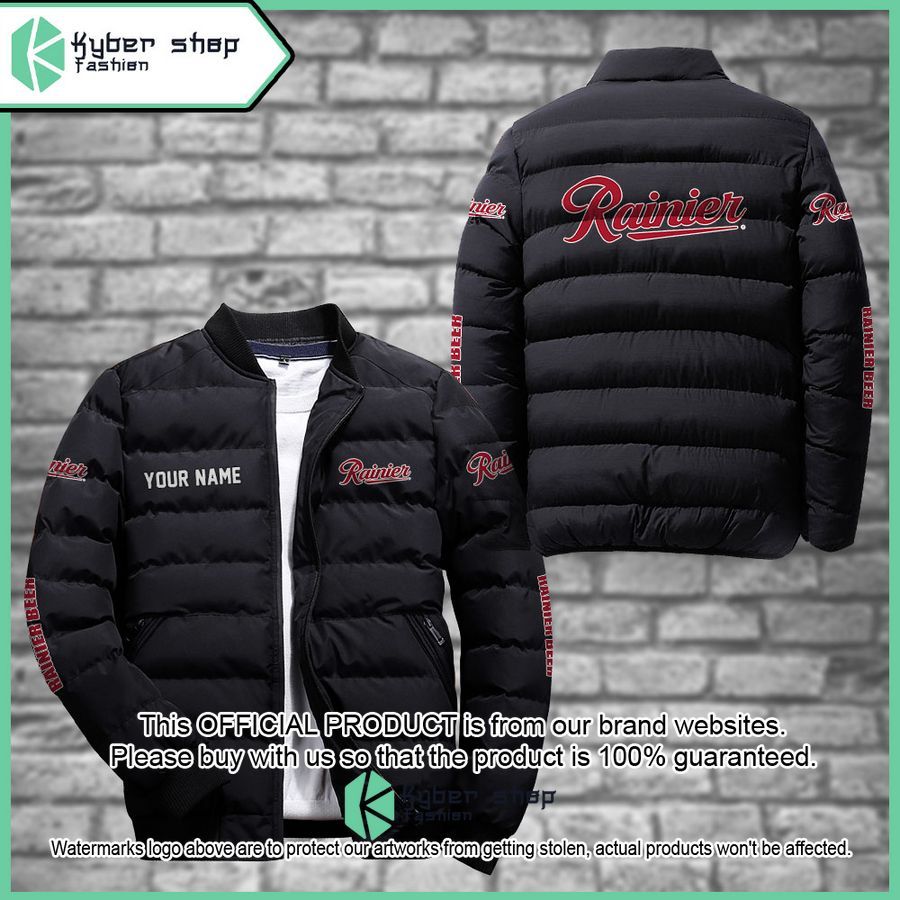 Rainier beer Custom Puffer Down Jacket 16 Rainier beer Custom Puffer Down Jacket word2
