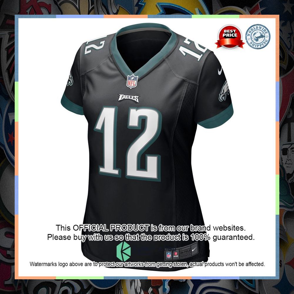Randall Cunningham Philadelphia Eagles Black Football Jersey 6 Randall Cunningham Philadelphia Eagles Black Football Jersey word1