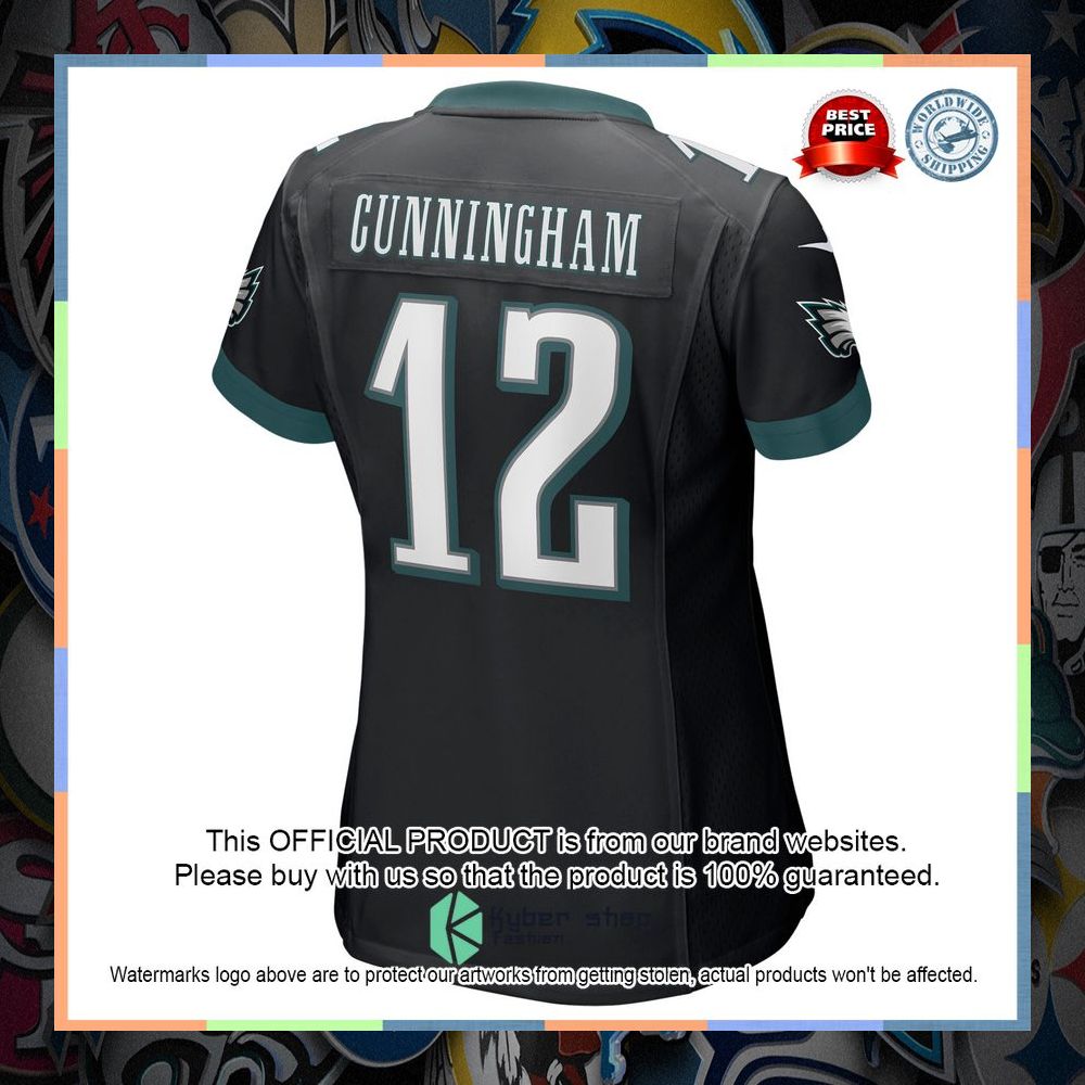 Randall Cunningham Philadelphia Eagles Black Football Jersey 7 Randall Cunningham Philadelphia Eagles Black Football Jersey word1