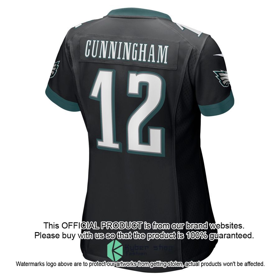 Randall Cunningham Philadelphia Eagles Black Football Jersey 3 Randall Cunningham Philadelphia Eagles Black Football Jersey word1