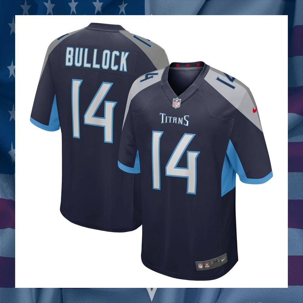 Randy Bullock Tennessee Titans Navy Football Jersey 5 Randy Bullock Tennessee Titans Navy Football Jersey word1