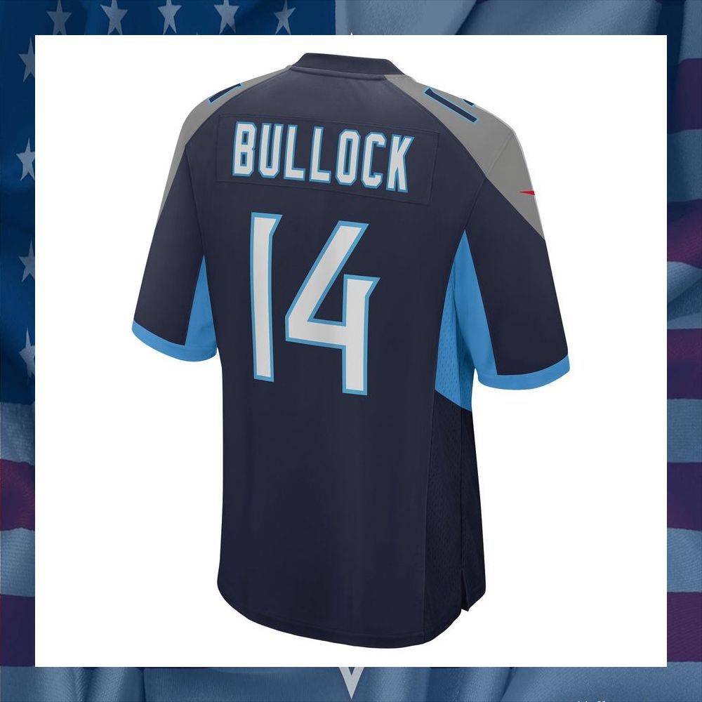 Randy Bullock Tennessee Titans Navy Football Jersey 7 Randy Bullock Tennessee Titans Navy Football Jersey word1