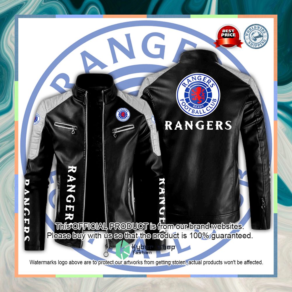 Rangers Fc Motor Block Leather Jacket 4 Rangers Fc Motor Block Leather Jacket word3