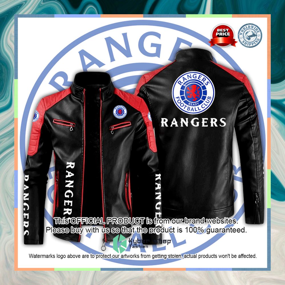 Rangers Fc Motor Block Leather Jacket 5 Rangers Fc Motor Block Leather Jacket word3