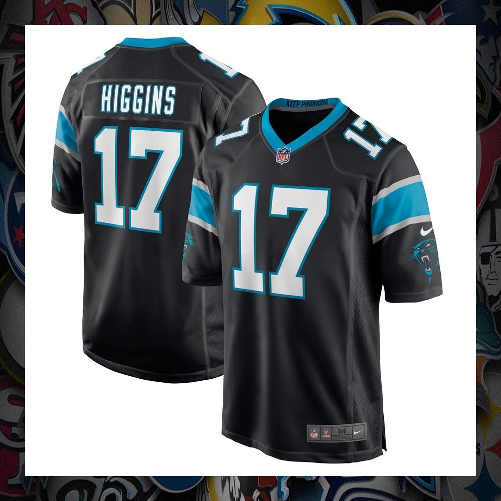 Rashard Higgins Carolina Panthers Black Football Jersey 8 Rashard Higgins Carolina Panthers Black Football Jersey word1