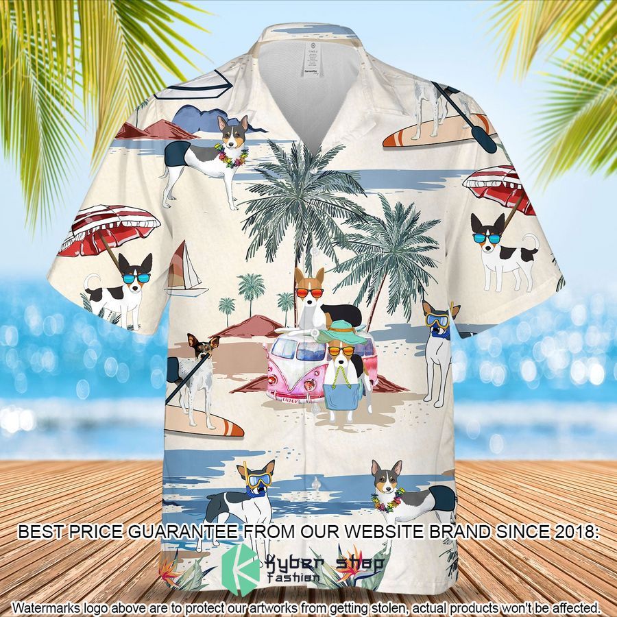 Rat Terrier Summer Beach Hawaiian Shirt