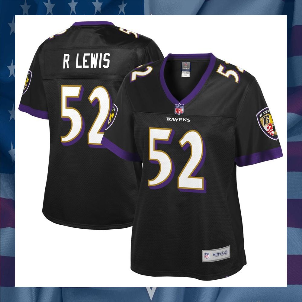 Ray Lewis Baltimore Ravens NFL Pro Line Women's Retired Black Football Jersey 8 Ray Lewis Baltimore Ravens NFL Pro Line Women's Retired Black Football Jersey word1