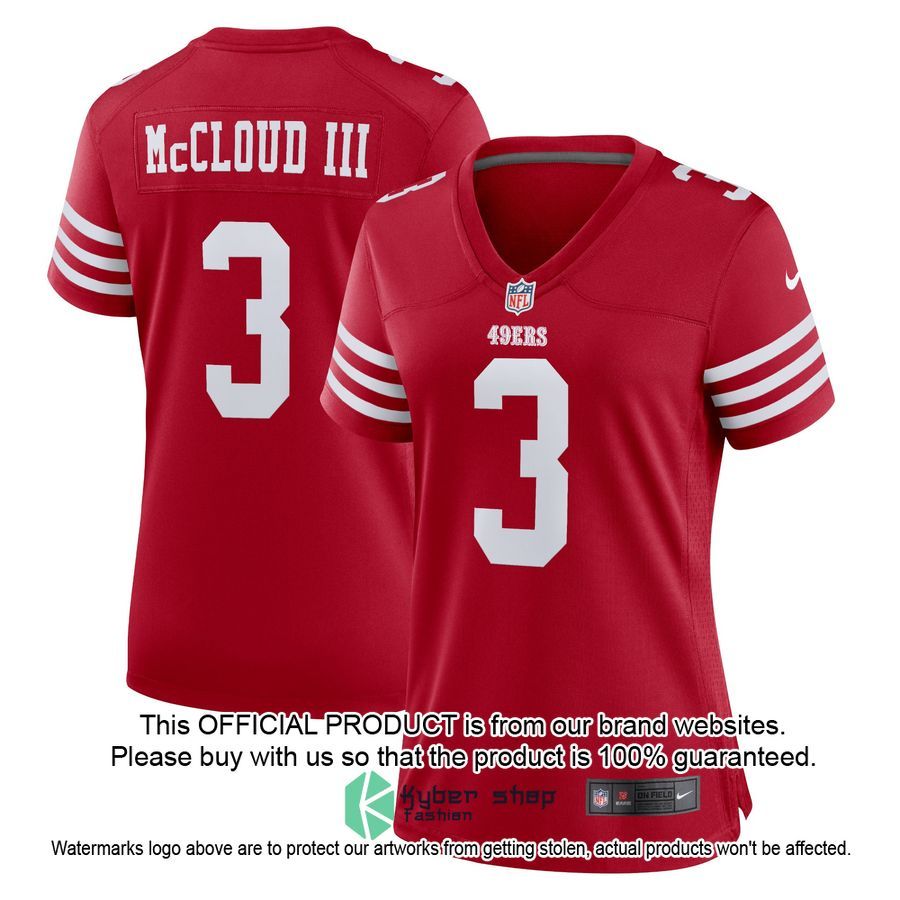 Ray Ray McCloud San Francisco 49ers Women's Scarlet Football Jersey