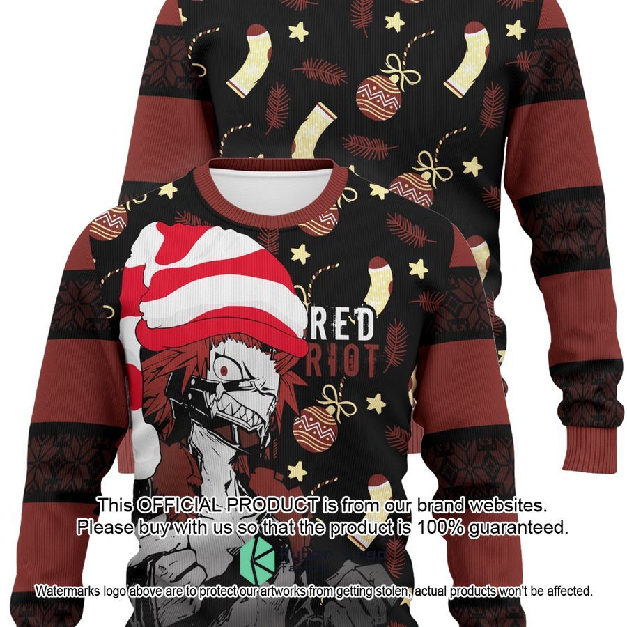 Red Riot Kirishima My Hero Academia Christmas Sweater 5 Red Riot Kirishima My Hero Academia Christmas Sweater word3