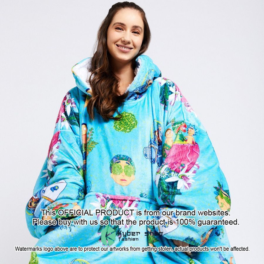 Rick and Morty Ricktanical Oodie Blanket Hoodie • Kybershop