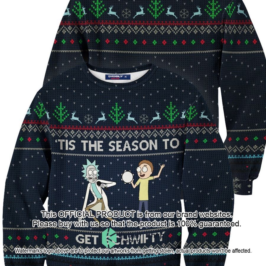 Rick and Morty 'Tis The Season To Get Schwifty Christmas Sweater