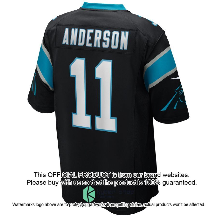 Robbie Anderson Carolina Panthers Black Football Jersey 3 Robbie Anderson Carolina Panthers Black Football Jersey word3