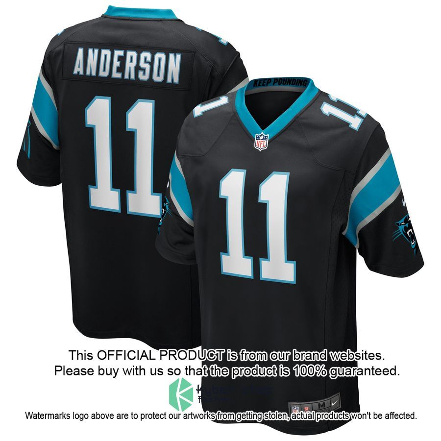 Robbie Anderson Carolina Panthers Black Football Jersey 4 Robbie Anderson Carolina Panthers Black Football Jersey word3