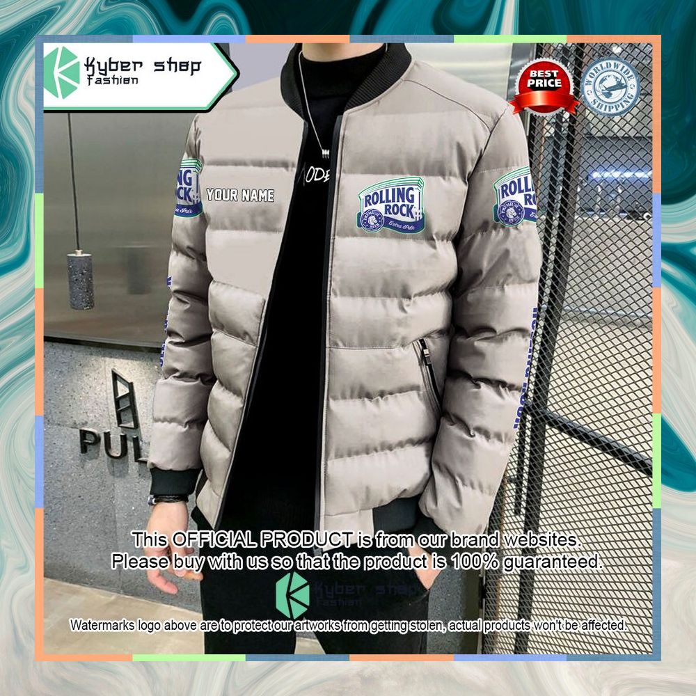 Rolling Rock Custom Puffer Down Jacket 5 Rolling Rock Custom Puffer Down Jacket word2