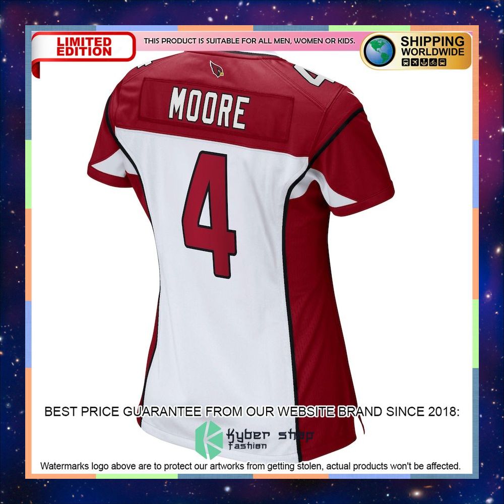 Rondale Moore Arizona Cardinals Women's White Football Jersey 6 Rondale Moore Arizona Cardinals Women's White Football Jersey word2
