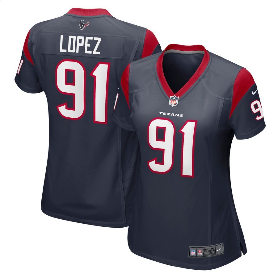 Roy Lopez Houston Texans Navy Football Jersey
