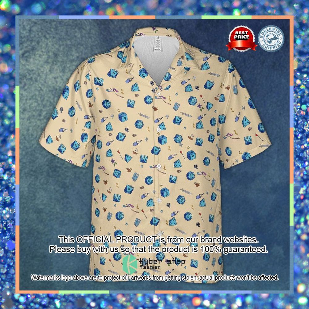 RPG Dungeons & Dragons Dices Pattern Hawaiian Shirt 6 RPG Dungeons & Dragons Dices Pattern Hawaiian Shirt word1