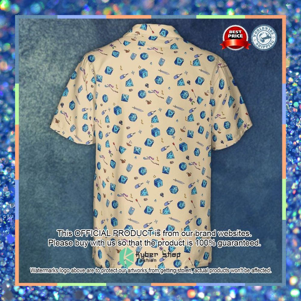RPG Dungeons & Dragons Dices Pattern Hawaiian Shirt 7 RPG Dungeons & Dragons Dices Pattern Hawaiian Shirt word1