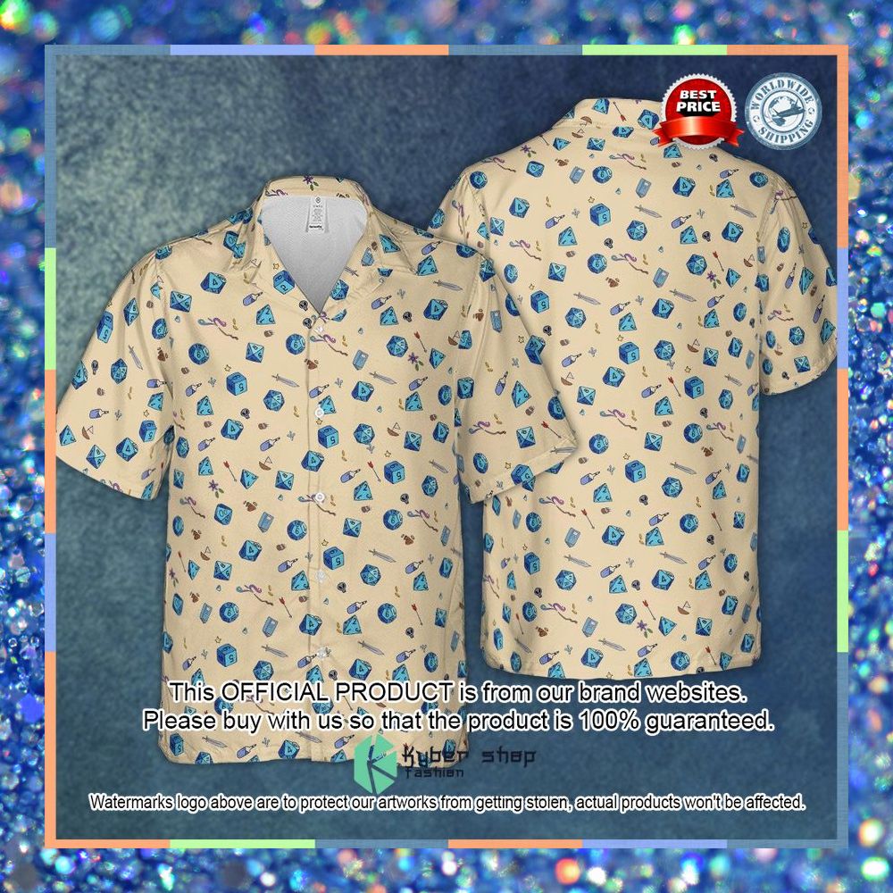 RPG Dungeons & Dragons Dices Pattern Hawaiian Shirt 8 RPG Dungeons & Dragons Dices Pattern Hawaiian Shirt word1