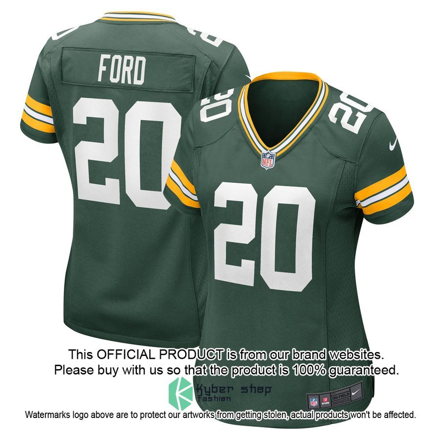 Rudy Ford Green Bay Packers Women's Green Football Jersey