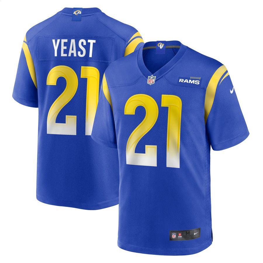 Russ Yeast Los Angeles Rams Royal Football Jersey