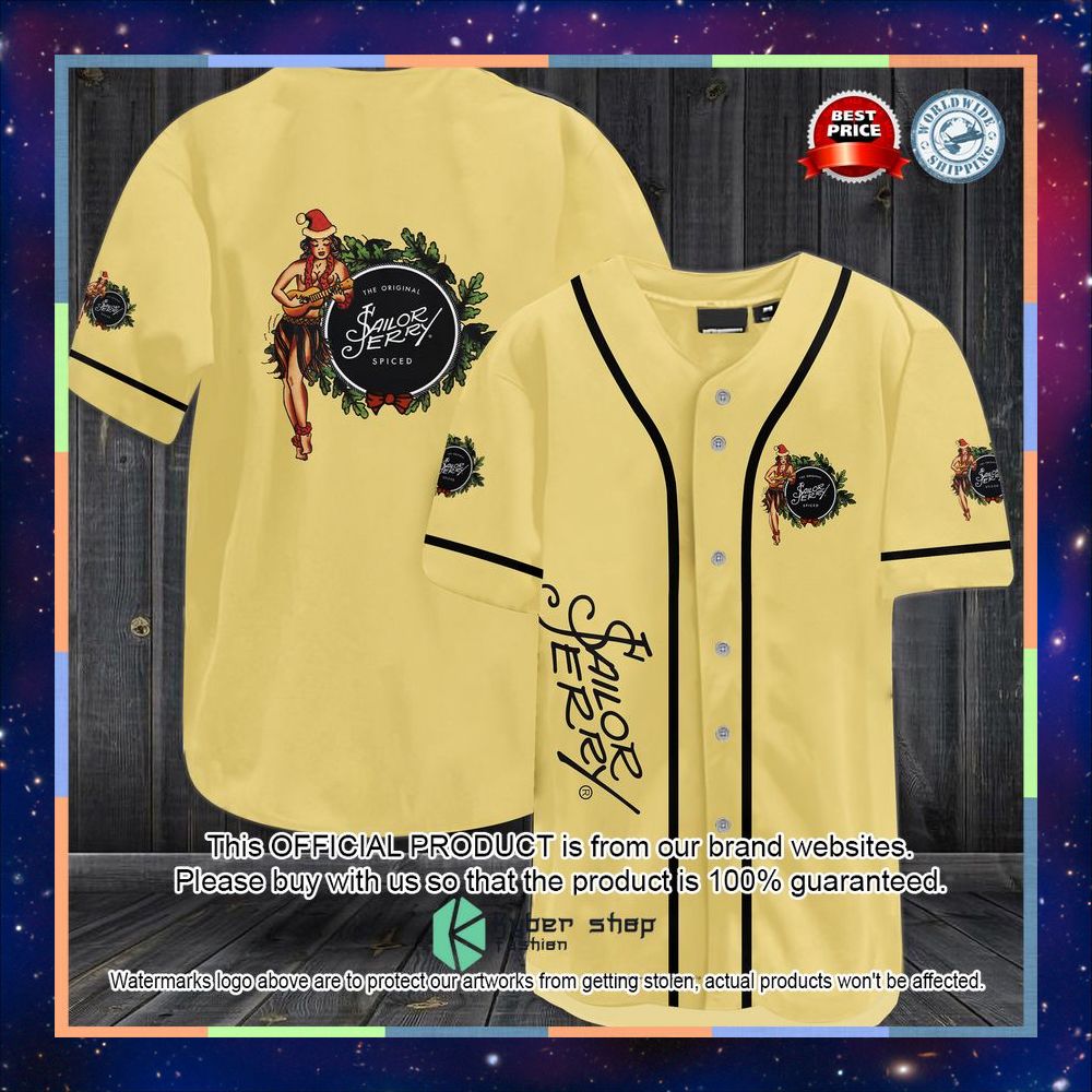 Sailor Jerry Rum Baseball Jersey 3 Sailor Jerry Rum Baseball Jersey word1