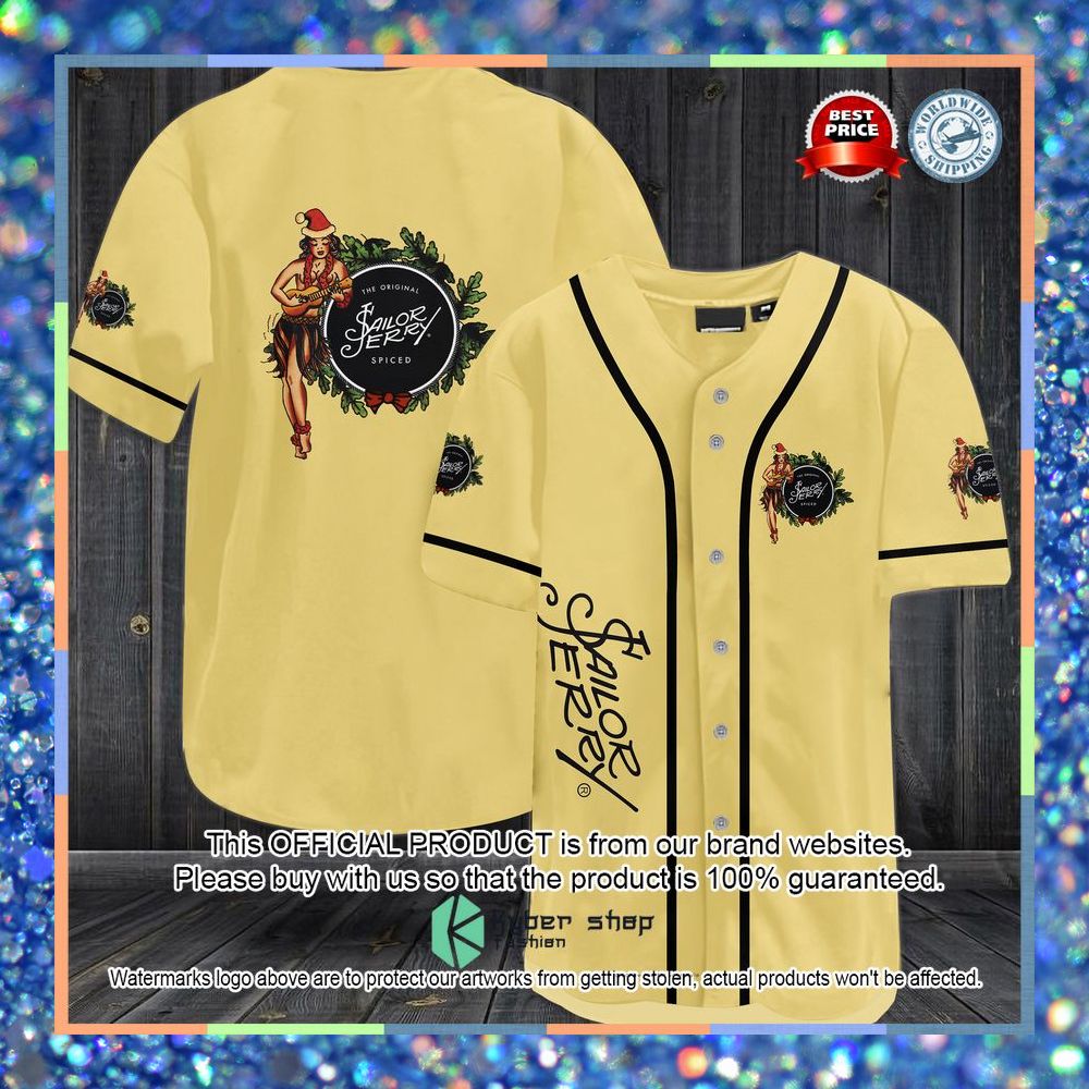 Sailor Jerry Rum Baseball Jersey 6 Sailor Jerry Rum Baseball Jersey word1