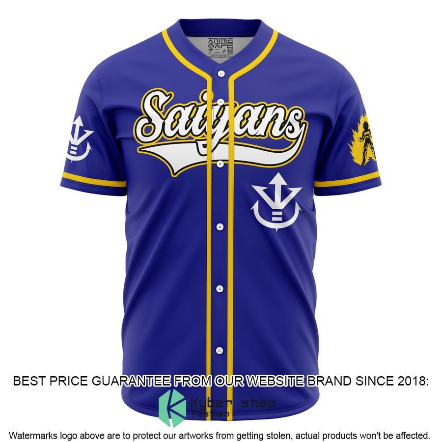Saiyan Vegeta Dragon Ball Z Baseball Jersey