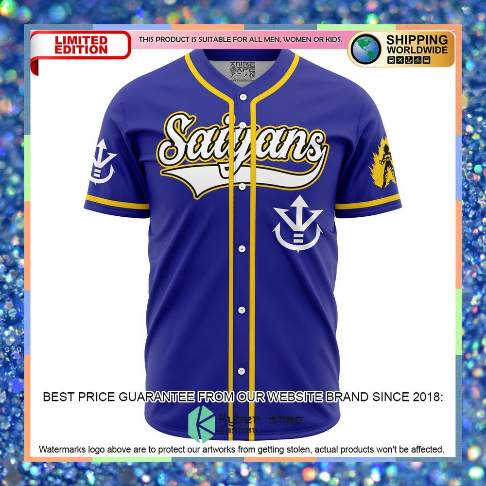 Saiyan Vegeta Dragon Ball Z Baseball Jersey 5 Saiyan Vegeta Dragon Ball Z Baseball Jersey word2