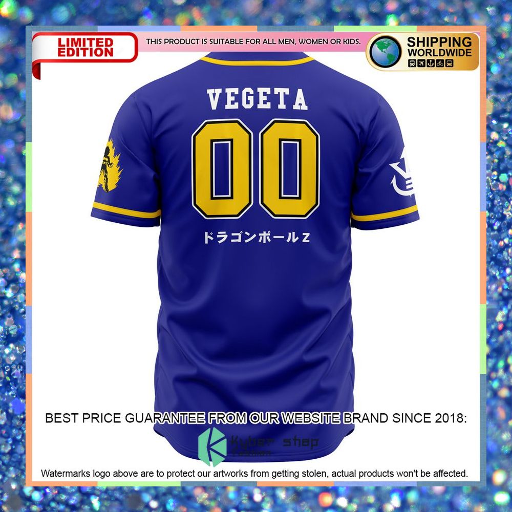 Saiyan Vegeta Dragon Ball Z Baseball Jersey 7 Saiyan Vegeta Dragon Ball Z Baseball Jersey word2