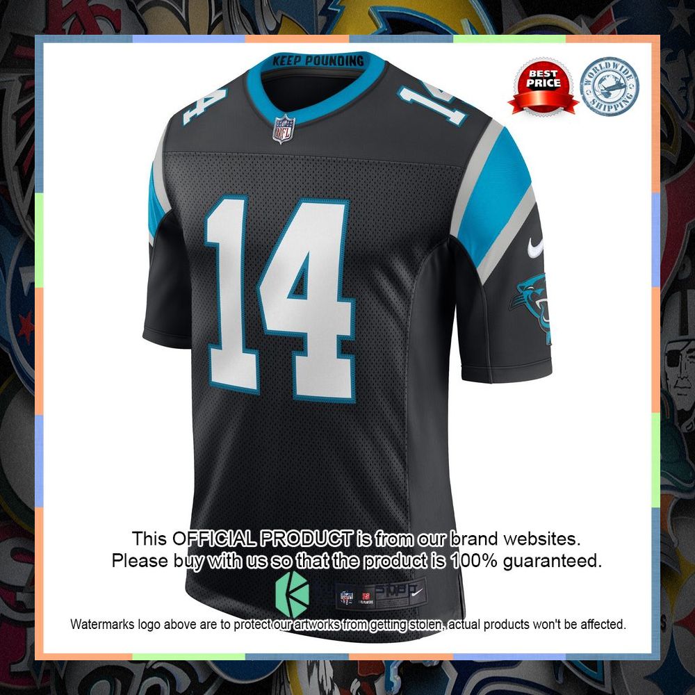 Sam Darnold Carolina Panthers Vapor Limited Black Football Jersey 8 Sam Darnold Carolina Panthers Vapor Limited Black Football Jersey word2