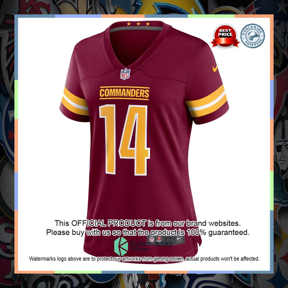 Sam Howell Washington Commanders Women's Burgundy Football Jersey 6 Sam Howell Washington Commanders Women's Burgundy Football Jersey word1