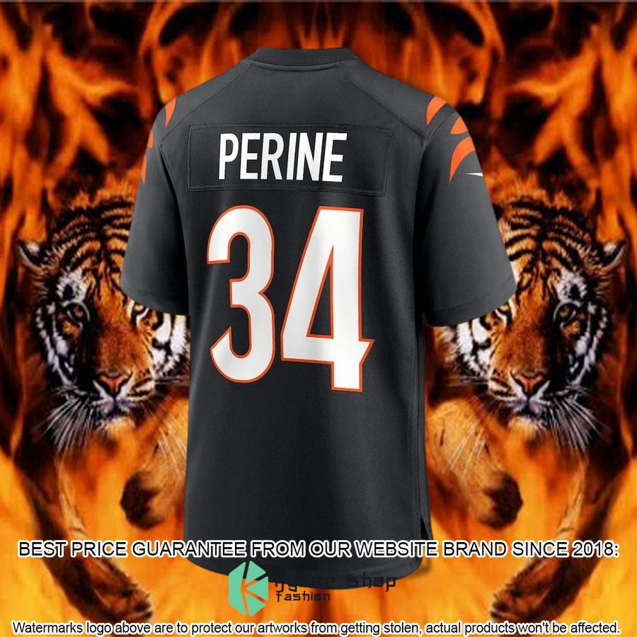 Samaje Perine Cincinnati Bengals Black Football Jersey 3 Samaje Perine Cincinnati Bengals Black Football Jersey word3
