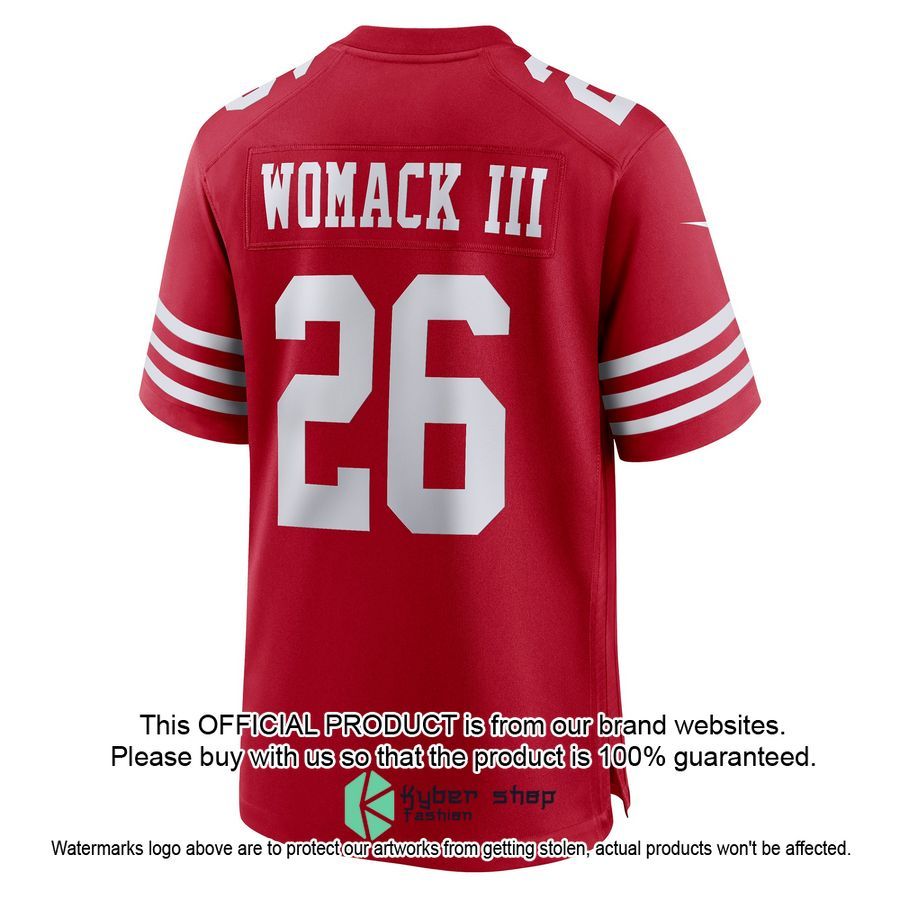 Samuel Womack III San Francisco 49ers Scarlet Football Jersey 3 Samuel Womack III San Francisco 49ers Scarlet Football Jersey word1