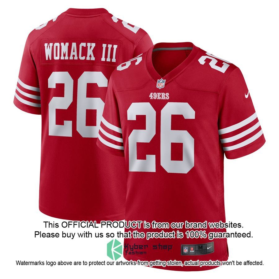 Samuel Womack III San Francisco 49ers Scarlet Football Jersey 4 Samuel Womack III San Francisco 49ers Scarlet Football Jersey word1