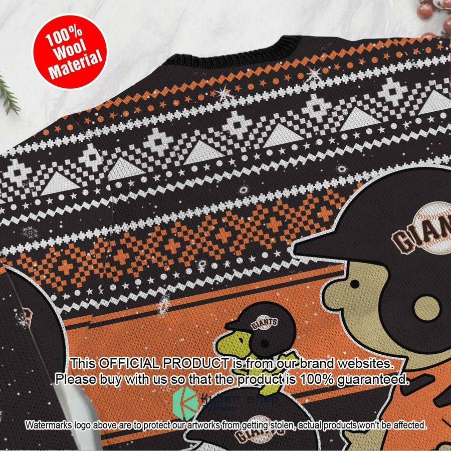 San Francisco Giants Charlie Brown Snoopy Wear Football Jersey Christmas Sweater 5 San Francisco Giants Charlie Brown Snoopy Wear Football Jersey Christmas Sweater word3