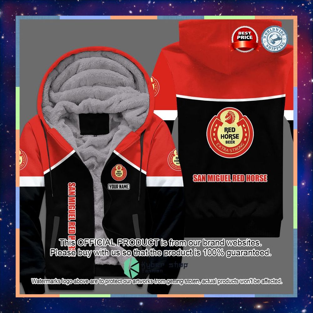San Miguel Red Horse Fleece hoodie 3 San Miguel Red Horse Fleece hoodie word2