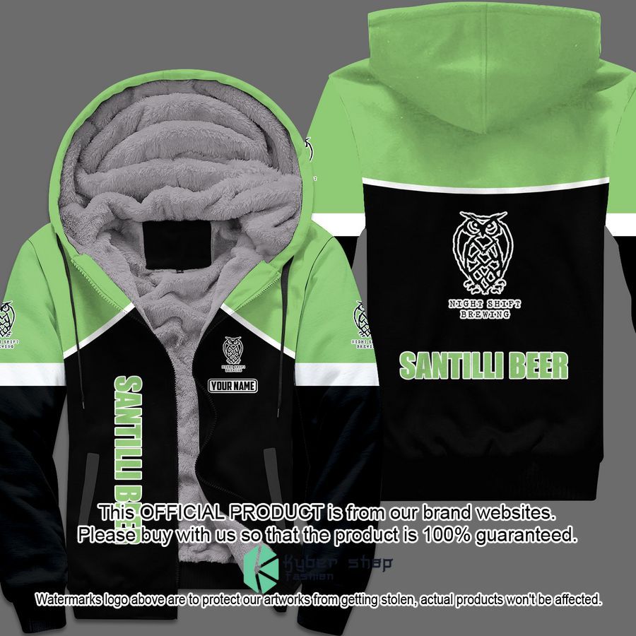 Santilli beer Fleece hoodie word2