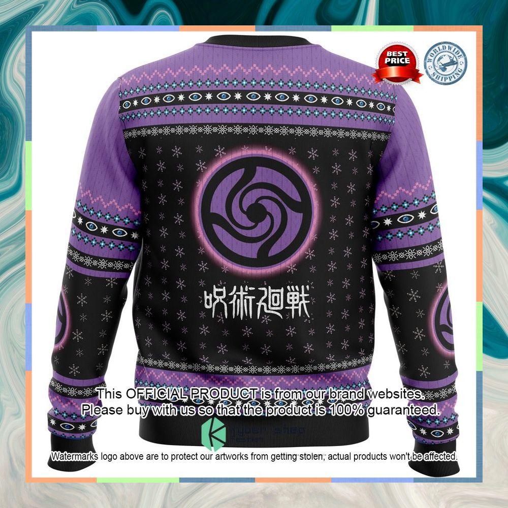 Satoru Gojo Jujutsu Kaisen Ugly Christmas Sweater 10 Satoru Gojo Jujutsu Kaisen Ugly Christmas Sweater word3
