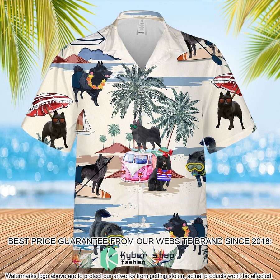 Schipperke Summer Beach Hawaiian Shirt
