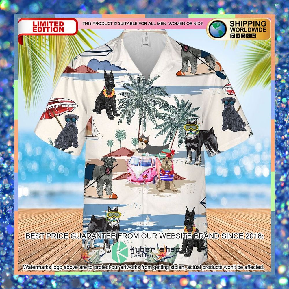 Schnauzer Summer Beach Hawaiian Shirt 5 Schnauzer Summer Beach Hawaiian Shirt word3