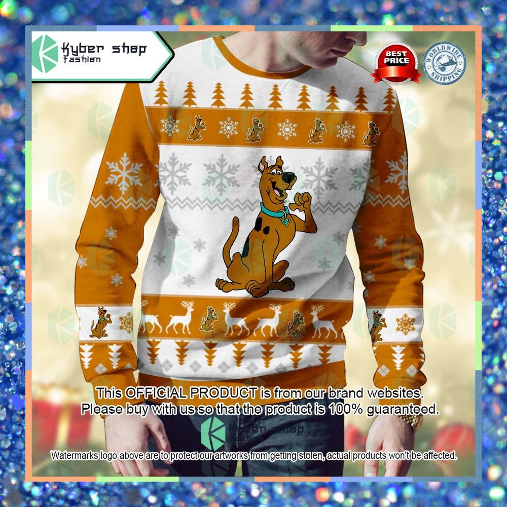 Scooby Doo Scooby-Doo, Where Are You! Christmas Sweater 7 Scooby Doo Scooby-Doo, Where Are You! Christmas Sweater word1